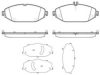 REMSA 1618.00 Brake Pad Set, disc brake